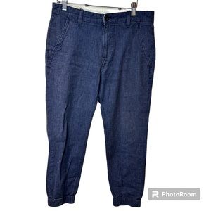 Levi's 70%‎ Cotton Jogger Pant Blue Chambray Size 29x30